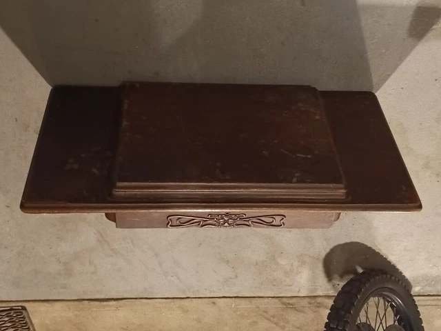 Antique Singer Treadle Sewing Machine Cabinet Table Top 1909
