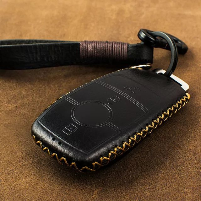 Genuine Leather Car Key Case Cover For Benz E Class W213 E200 2018 S Class E260