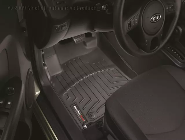 WeatherTech 442111 Front Floor Liners Black Kia Soul 10-13