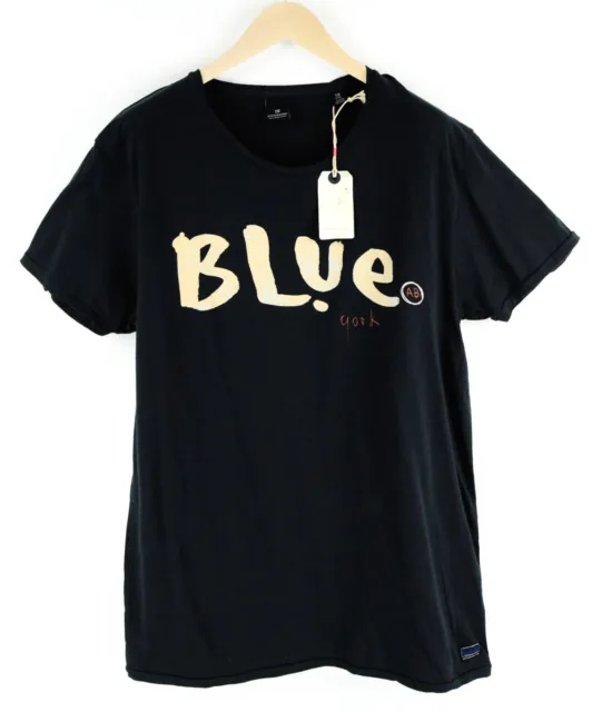 Scotch & Soda Ams Couture 2XL Uomo T-Shirt Navy Misto Cotone Logo Maniche Corte