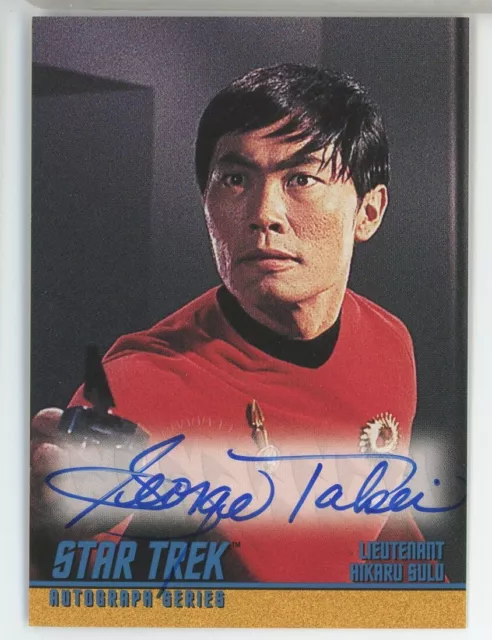 George Takei as Sulu 1997 Skybox Star Trek TOS Auto Autograph A33 C