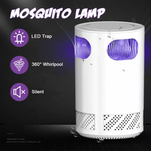 Electric Mosquito Insect Killer Zapper LED Light Fly Bug Trap Pest Control Lamp