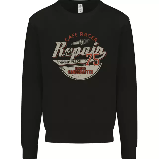 Cafe Racer Biker Motocicletta Uomo Felpa Maglione
