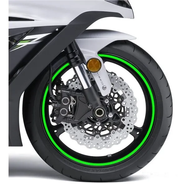 Felgenrandaufkleber Reflekt grün B=7mm, L=6m für Kawasaki ZR-7 750 S 2001-2004