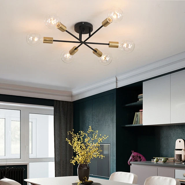 Kitchen Ceiling Light Bedroom Lamp Black Pendant Lights Home Chandelier Lighting