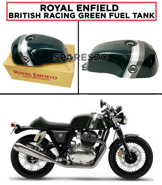ROYAL ENFIELD &CONTINENTAL GT 650 BRITISH RACING GREEN FUEL TANK" EUR
