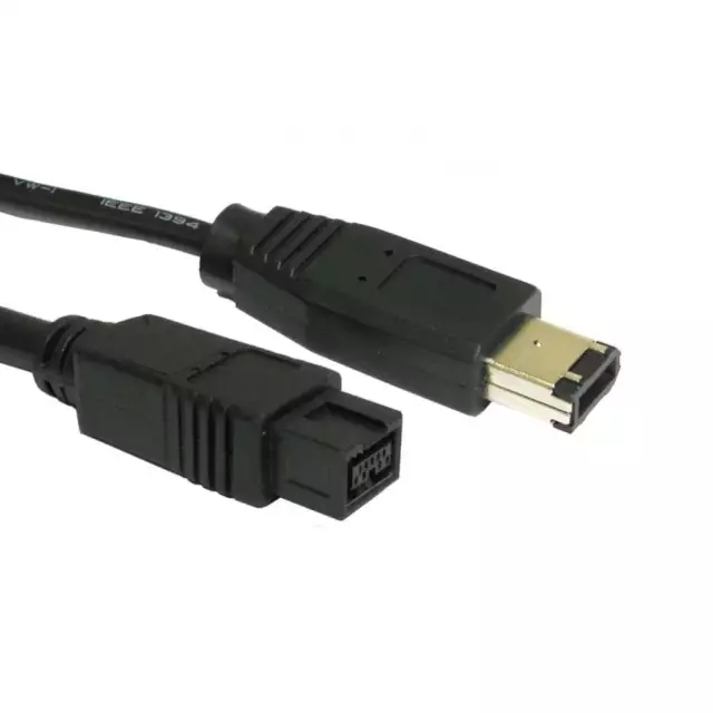 2 m Firewire 9-polig 800 bis 400 bis 6-poliges Steckerkabel IEEE1394B PC Mac CAMCORDER