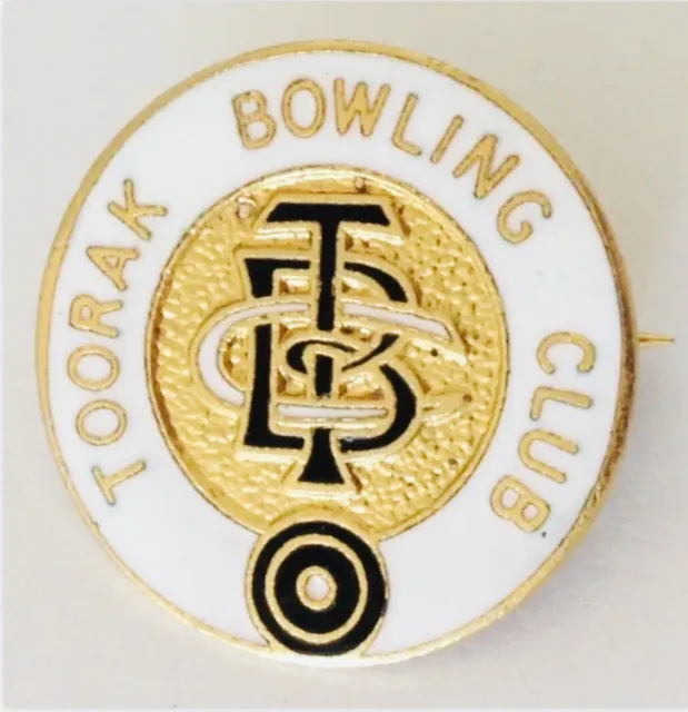 Toorak Bowling Club Badge Rare Vintage (L6)