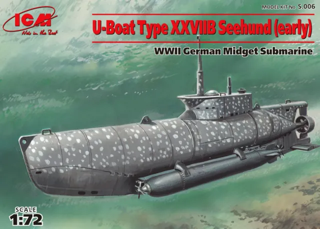 (ICMS006) - ICM 1:72 - U-Boat Type XXVIIB  Seehund  (early)