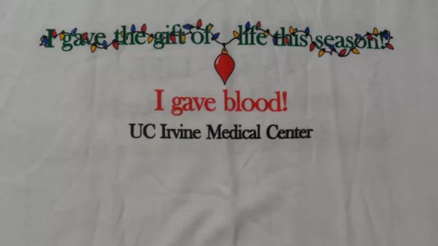 Large NWOT UC Irvine Medical Center I Give Blood  Shirt 2