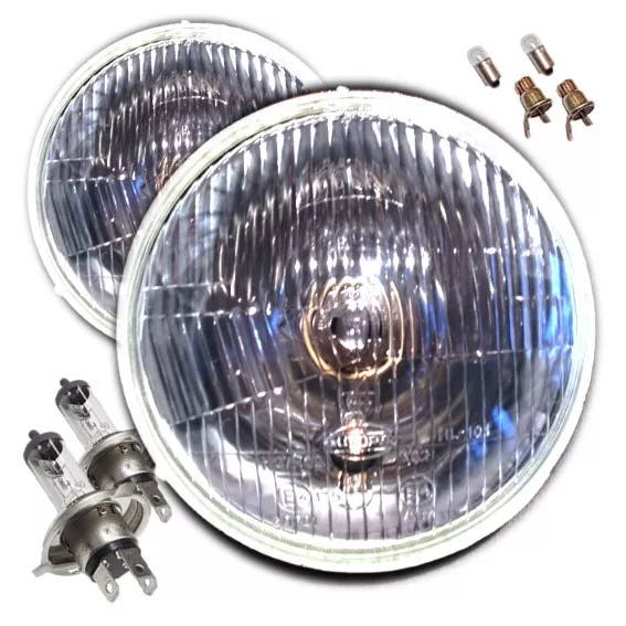 7" Sealed Beam Brighter Halogen Conversion For Land Rover Series Defender RHD