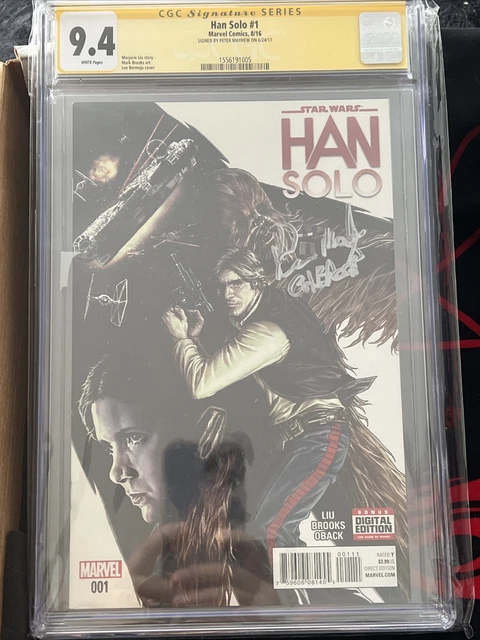 Star Wars: Han Solo #1 - Marvel 2016 - CGC 9.4 NM/MT CGC Signature Peter Mayhew