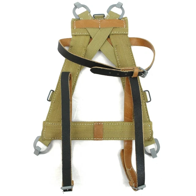 A-FRAME WITH LEATHER Straps - WW2 Repro German Army Webbing Frame ...