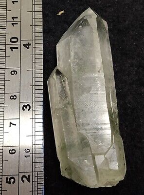 An Aesthetic Natural Quartz crystal with chlorite inclusions 49 grams 2