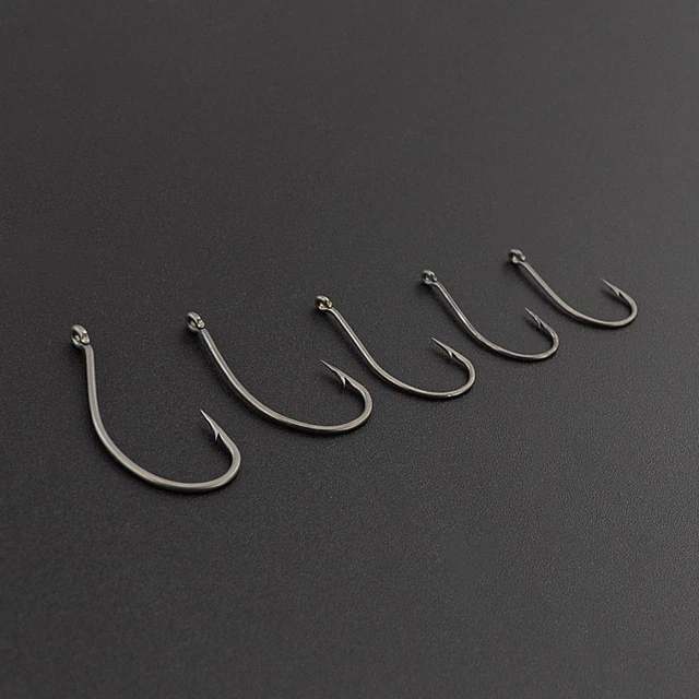 Crochets carpe Crochet de griffe de pointe barbelée Pohooks aux yeux Fishook