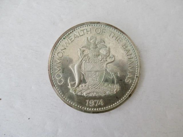 1974 Sterling Ten Dollar Bahams Coin