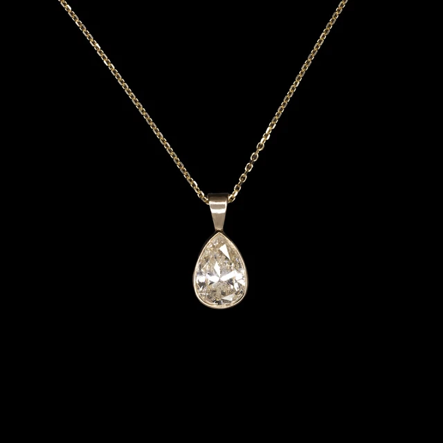 Collana con fiocco Mon Chéri - Collana con fiocco in oro giallo 14 carati - Gioielli fatti a mano - Italia
