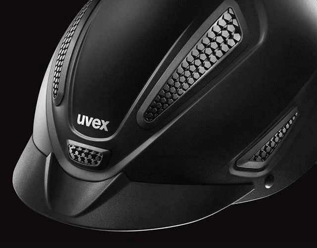 Uvex Perfektion II 2 schwarz black mat Reithelm Helm Reitkappe Crownclub