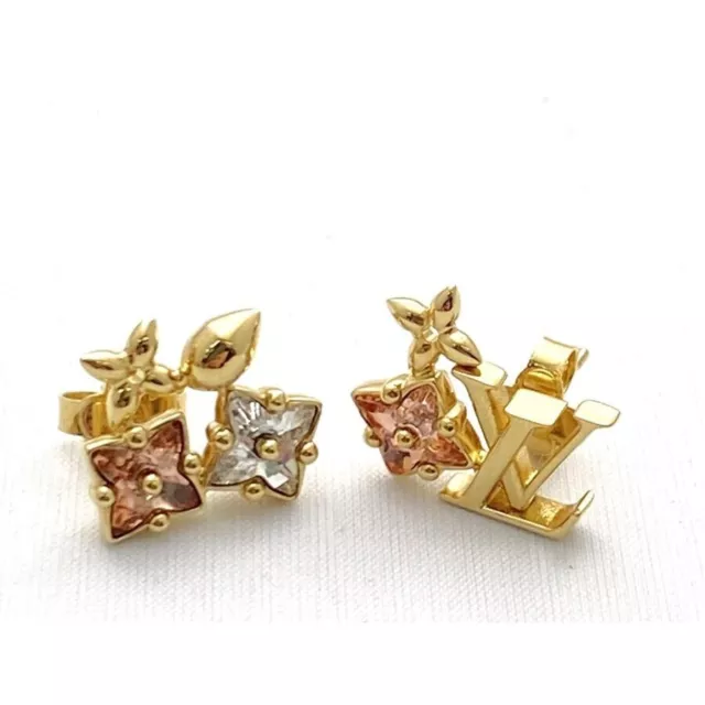 LOUIS VUITTON Earrings accessories Bookle d'Oreille Louise LV circle gold  NEW