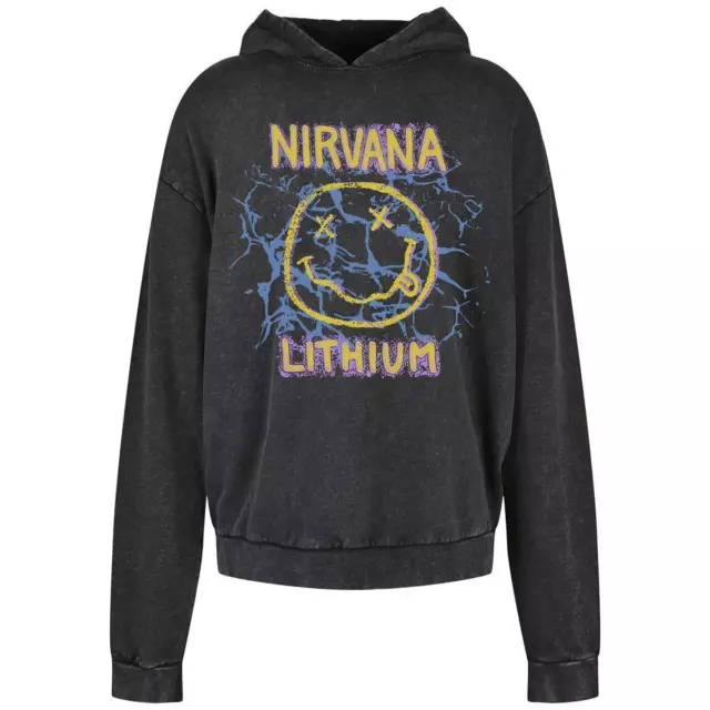 Mister Tee Litio Oversize Felpa con Cappuccio Nirvana Uomo