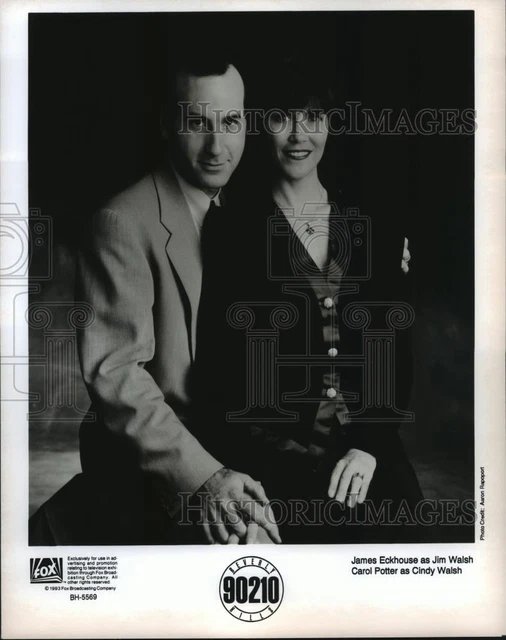 1993 Press Photo James Eckhouse and Carol Potter star on Beverly Hills, 90210.