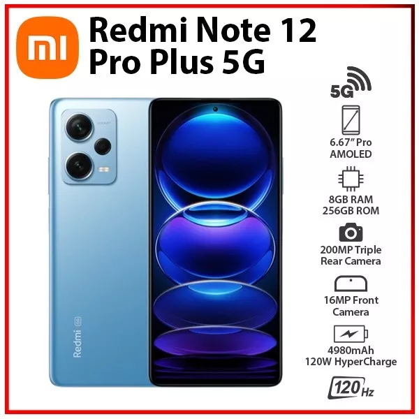 Xiaomi Redmi Note 12 Pro+ 5G Dual SIM 256 GB 8 GB RAM