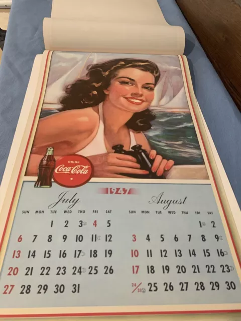 1947 Coca Cola Calendar, Museum Quality 3