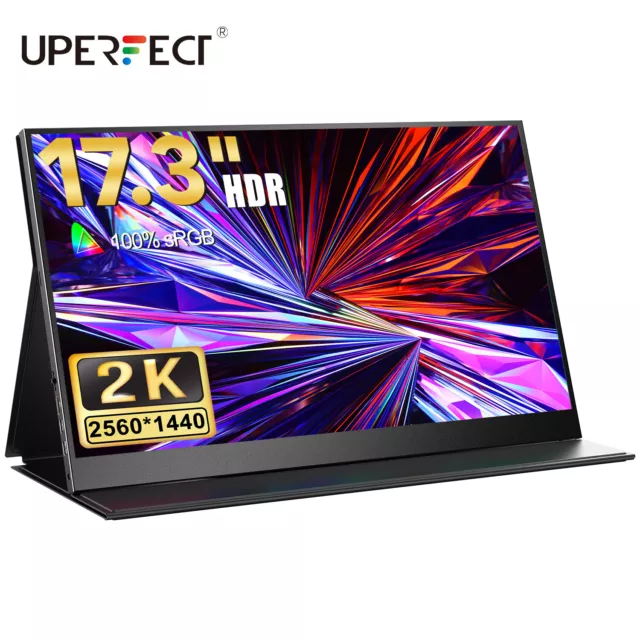 17,3 Zoll 2K Portable Monitor 2560*1440 Second Screen Display Gaming Monitore