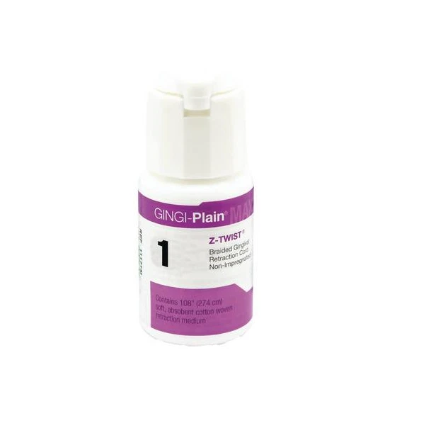 Gingi-Plain® Max Z-Twist™ Nonimpregnated Retraction Cord, 108" All Sizes