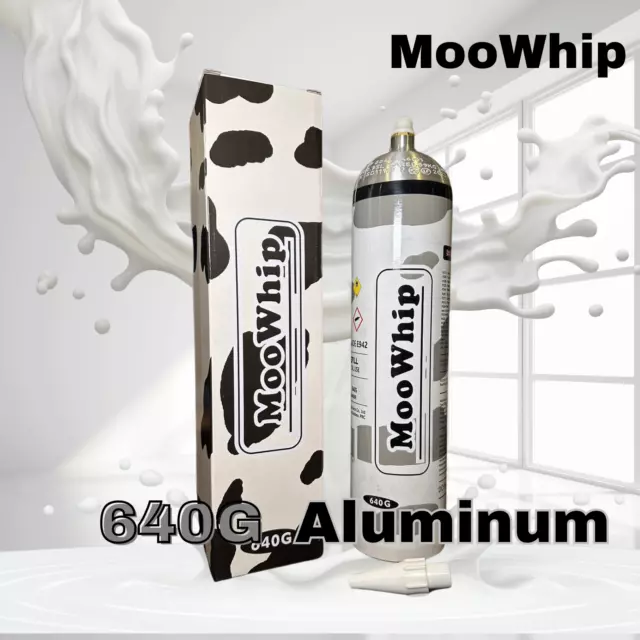 Ignite! MooWhip 640g Whipped Cream Tank 6X Aluminum Tank Quality Gas (UPGRADED)