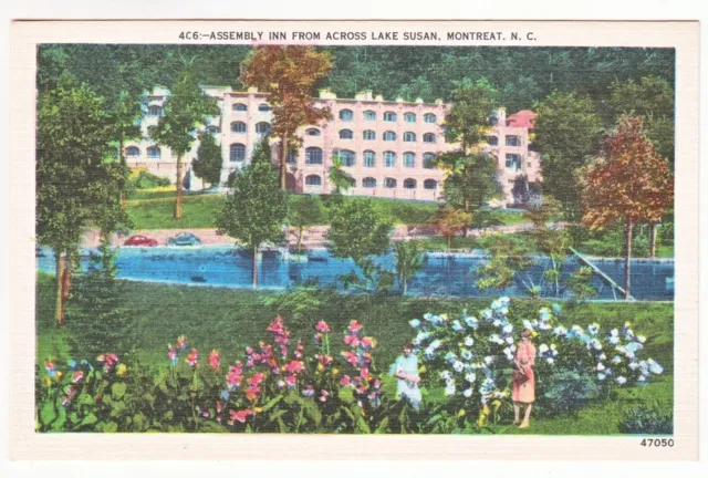 Postcard: Assembly Inn, Lake Susan, Montreat, N.C.