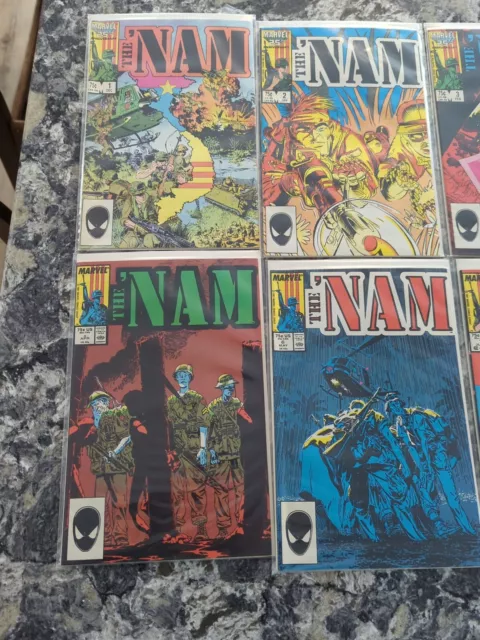 "The 'Nam" Marvel Comics Group Complete Run #1 - #14, 42,44,61 1986