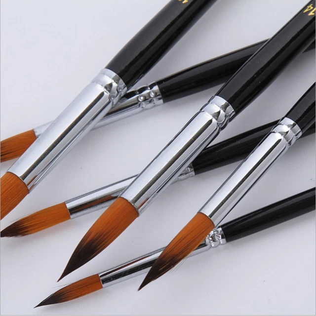 9 Pcs Acrylic Paint Brush Set Acrylic Brush Set Kits Kids Face 2
