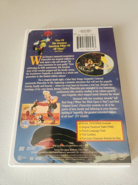 Pinocchio (DVD, 1999, Limited Issue) 2