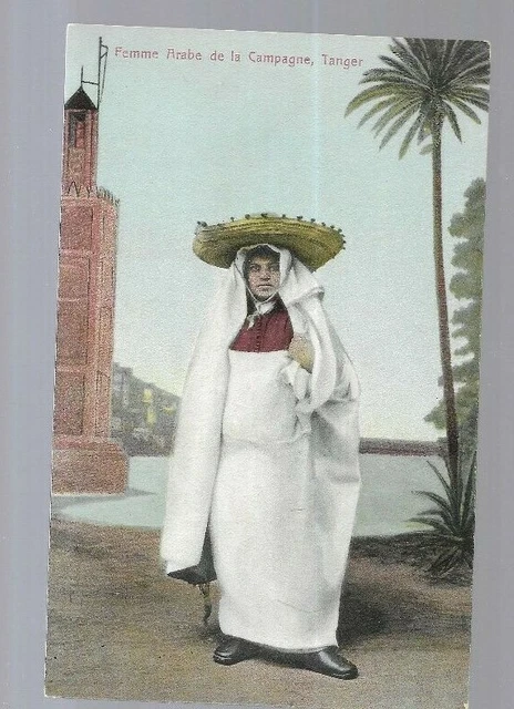 pk61539:Postcard-Arab Country Woman,Tanger Morocco