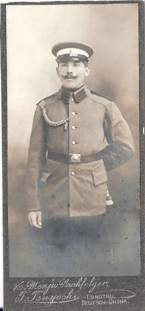 CDV Foto Soldat - Tsingtau / Deutsch China um 1910
