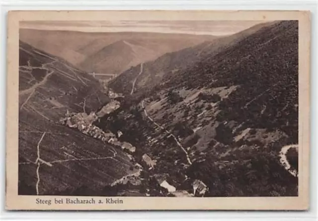 39098321 - 6530 Bingen Steeg bei Bacharach am Rhein. gelaufen. Leicht fleckig,