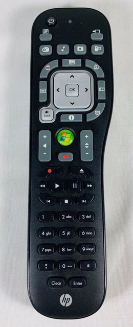 HP Touchsmart Windows PC Media Center Black Remote Control TSGH-IR02
