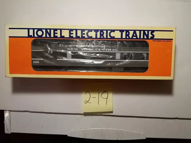 LIONEL 6-16066 New York Central Passenger Combo Car New In Original Box