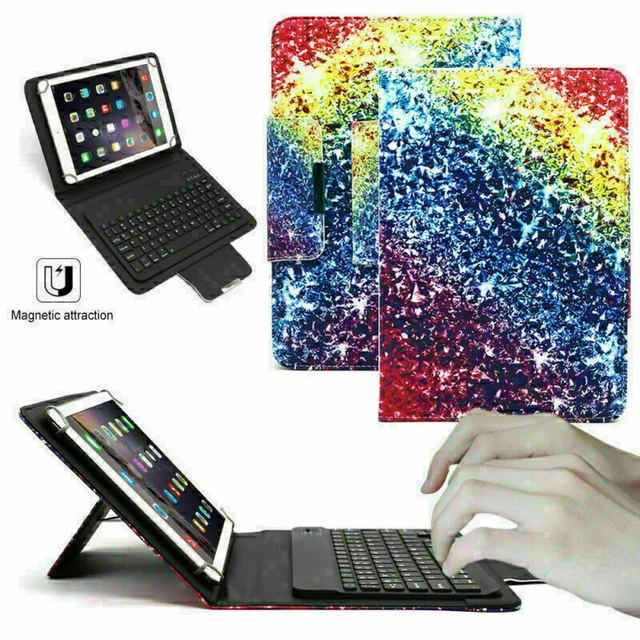 For Amazon Fire HD 10/HD 10 Plus 10.1inch Leather Case Cover & Wireless Keyboard