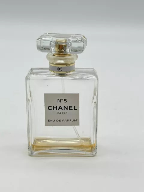 Vintage 1980's (almost) empty 50ml Chanel No. 5 eau de parfum