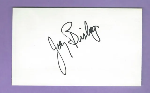 JOEY BISHOP Autograph AUTO STAR of Screen TV-RAT PACK COMIC 3 x 5" CARD Signed