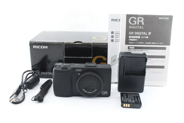 [TOP MINT in BOX] RICOH GR DIGITAL IV 10.4MP Digital Camera Black From JAPAN 867