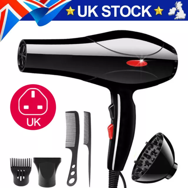 2200W Professional Hair Dryer Nozzle Concentrator Blower Pro Salon Heat Gift New