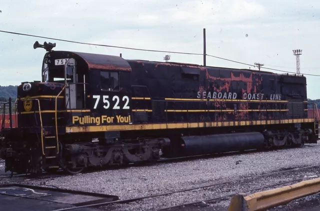 ORIGINAL '77 RAILROAD SLIDE SEABOARD COAST LINE 7522 KENTUCKY Alco C628 Atlantic