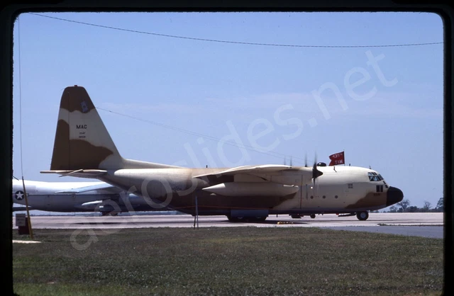 USAF Lockheed C-130E 69-6581 Jul 80 SEE NOTES Kodachrome Slide/Dia