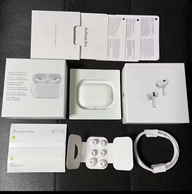 Apple Airpods Pro (2Da Generación) Con Estuche De Carga Inalámbrica Magsafe Y Blanco 2