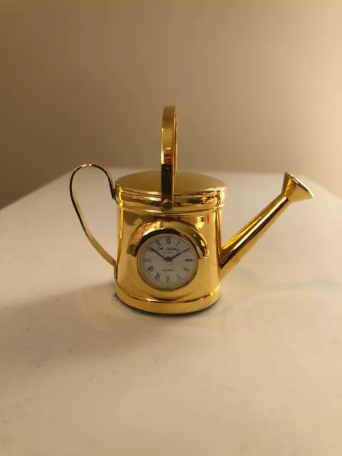 Watering can clock Widdop miniature clock collection