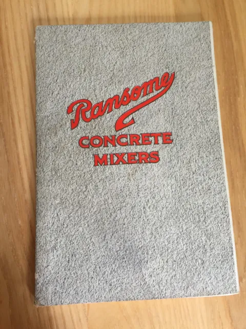 Vintage Ransome Concrete Mixers Dunellen New Jersey NJ Amazing Early Machines
