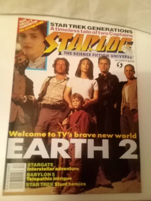 Starlog #209 Sci-Fi Magazine December 1994 Earth 2 Star Trek Babylon 5